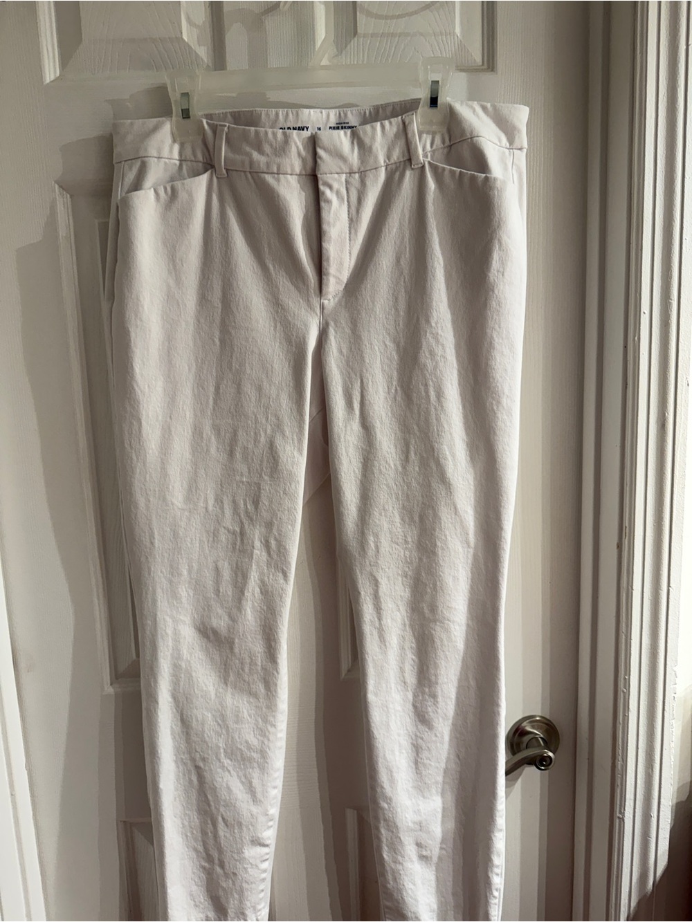 Old Navy White Pixie Skinny High-Rise Pants
